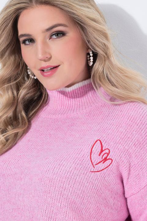 Produktbild Miamoda Pullover, gesticktes Herz, Stehkragen (42, 44)