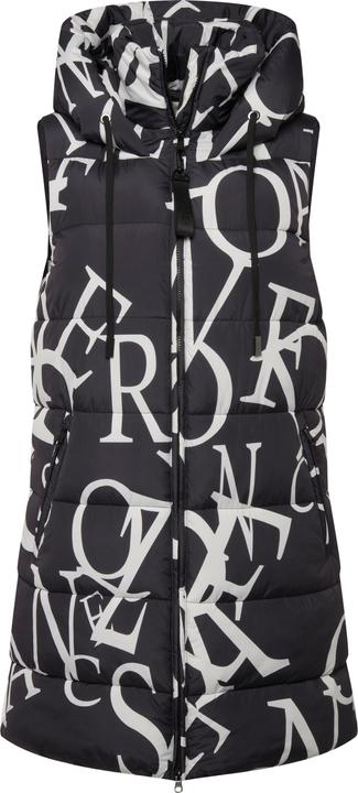 Actual product image Ulla Popken HYPRAR Letter Print Quilted Vest (46, 48)