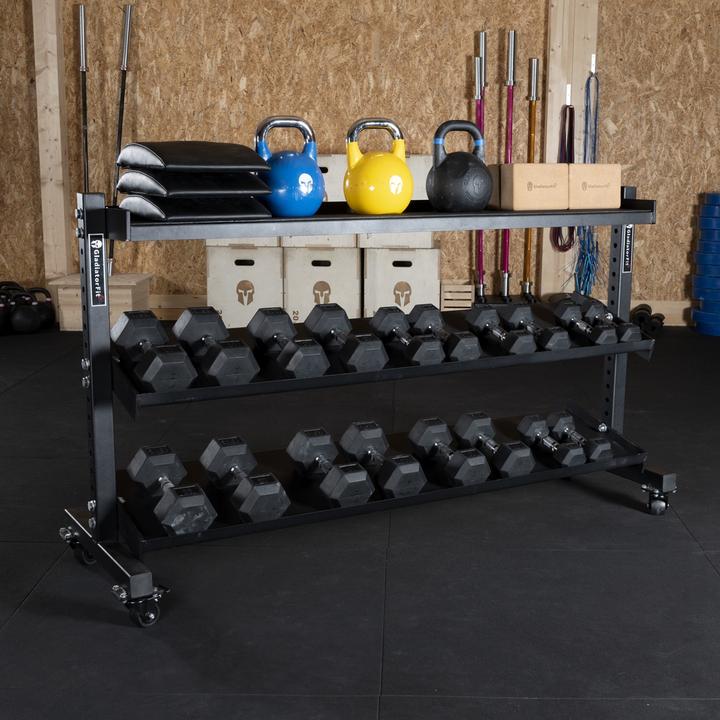 Actual product image Gladiatorfit Multifunctional stand on castors