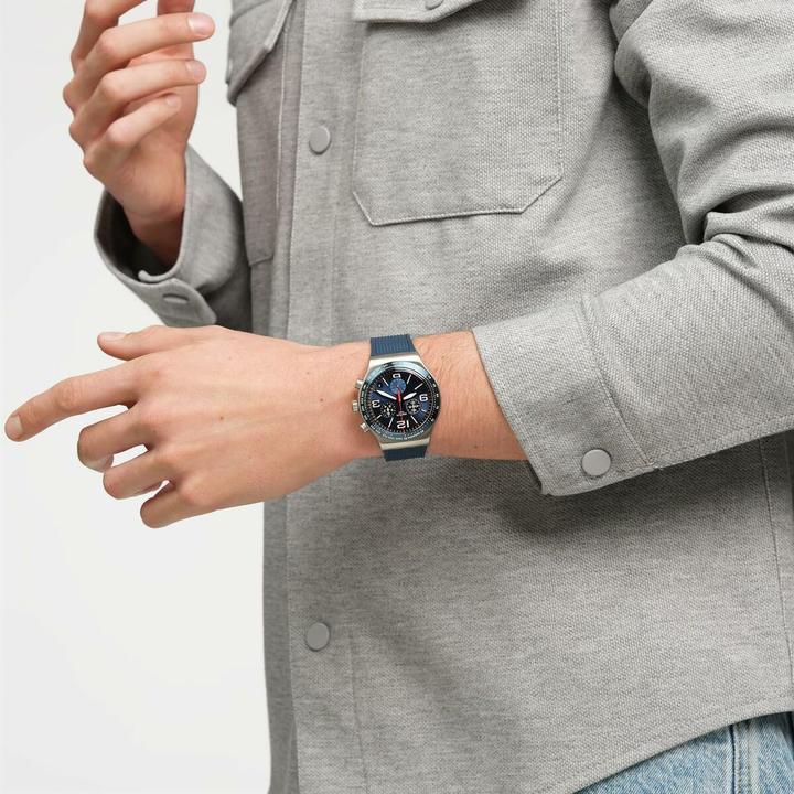 Produktbild Swatch Blue Grid (Chronograph, Analoguhr, 43 mm)