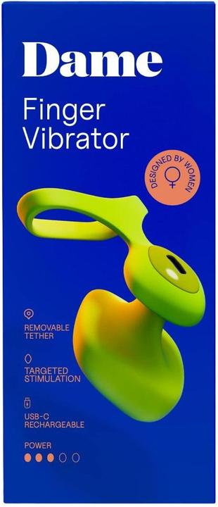 Productafbeelding Dame Fin 2.0 FingerVibrator Citrus