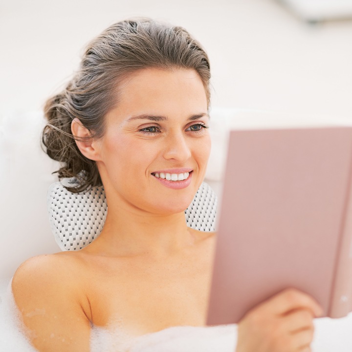 Immagine prodotto Relaxdays Cuscino per il collo Vasca da bagno (30 x 20 cm)