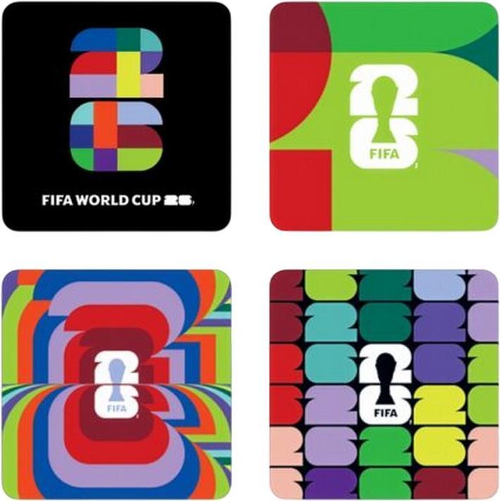 Actual product image EA Games World Cup 2026 Rectangular Coasters (Pack of 4) (4x)