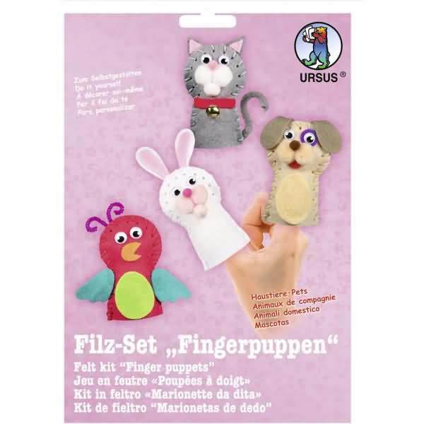 Ursus Filz-Set Fingerpuppen Haustiere