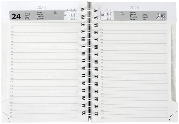Produktbild Simplex Wochenagenda Business Timer 14.8 x 20.8 cm, 2026, Blau (14.8 x 20.8 cm, 1 Tag / 1 Seite)