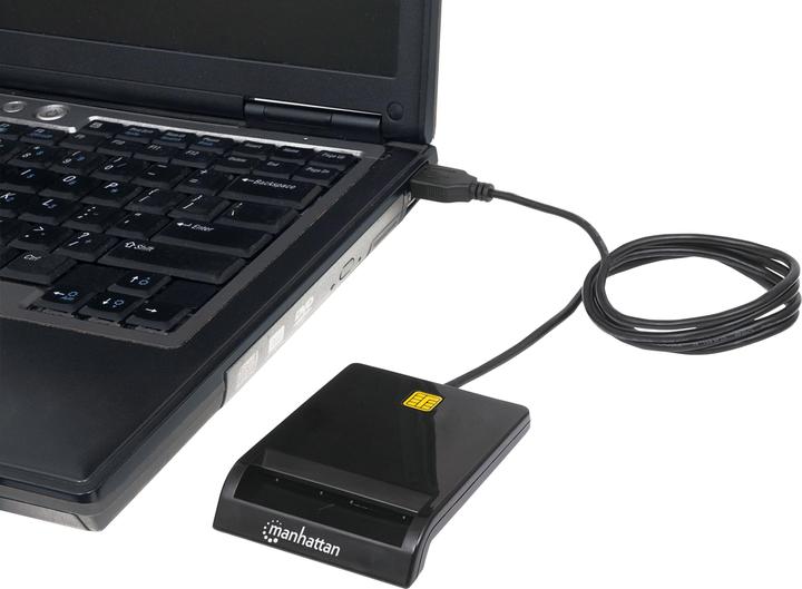 Produktbild Manhattan USB-A-Stecker, Chipkartenleser, extern (USB 2.0)