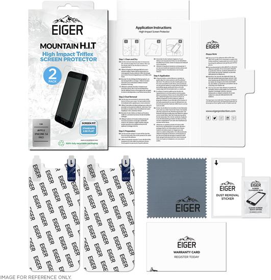 Actual product image Eiger Mountain H.I.T (2 pcs., Apple iPhone 14 Pro)
