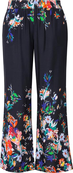 Actual product image Miamoda Pants with wide legs and floral print (52)