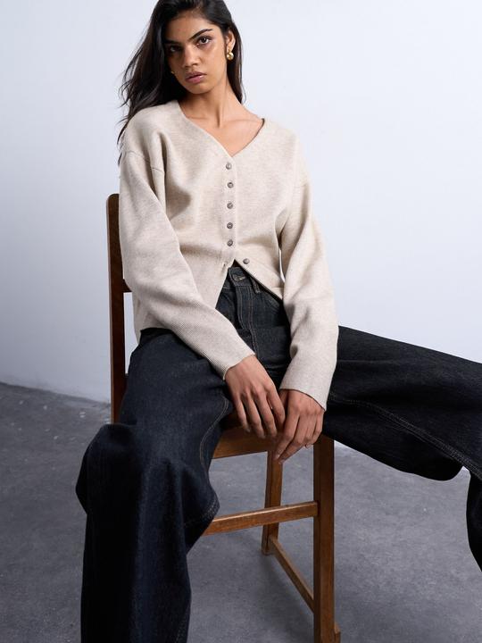 Actual product image Spokey Normal geschnitten V-Ausschnitt Strickjacke Strickjacke (XS)