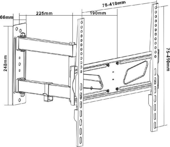 Actual product image Maclean MC-711 TV mount (55 inch) (Wall, 55", 30 kg)