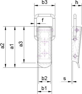 Actual product image Charmag Crate latches (Crate locks, 1 pcs.)