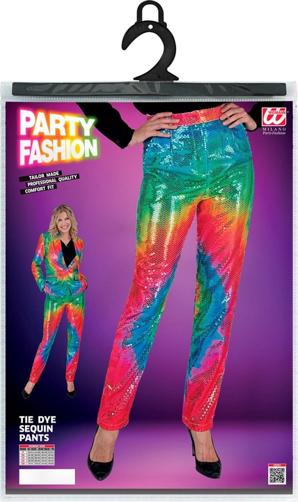 Produktbild Widmann Pailletten Hose in Tie-Dye Muster Rainbow