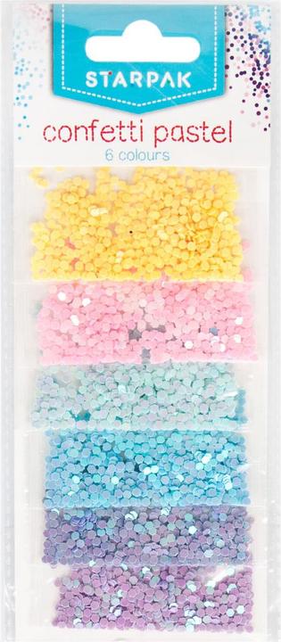 Produktbild Starpak Glitter Pastell 2g, 6 Farben