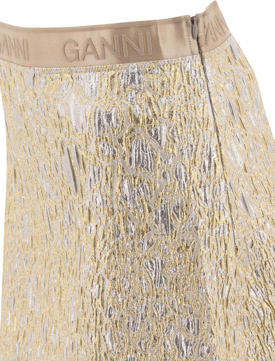 Image du produit GANNI Gold and silver miniskirt (34)
