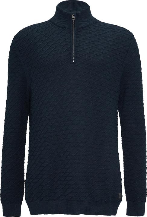 Produktbild S.Oliver Strickpullover Strukturierter Pullover mit Half-Zip (XL)