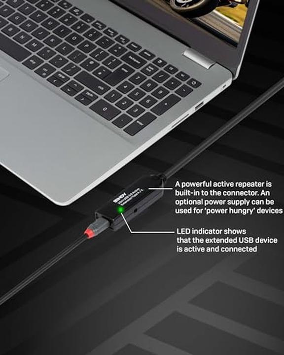 Image du produit Lindy 20m USB 3.0 Active Extension Type A to C (20 m, USB 3.2 Gen 1)