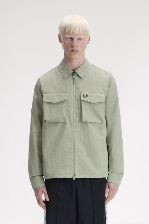 Actual product image Fred Perry Utility overshirt in ripstop (S)