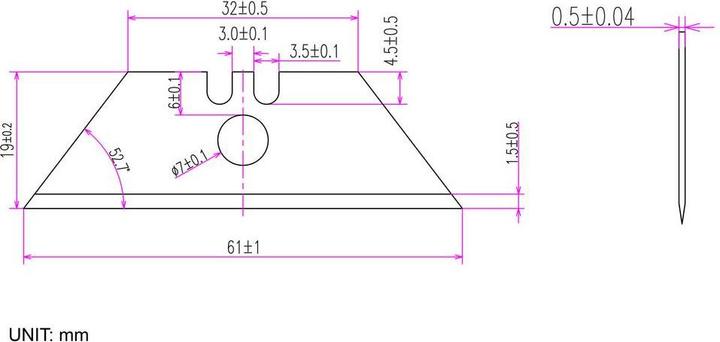 Produktbild Toolcraft Cuttermesser (Ersatzklinge)