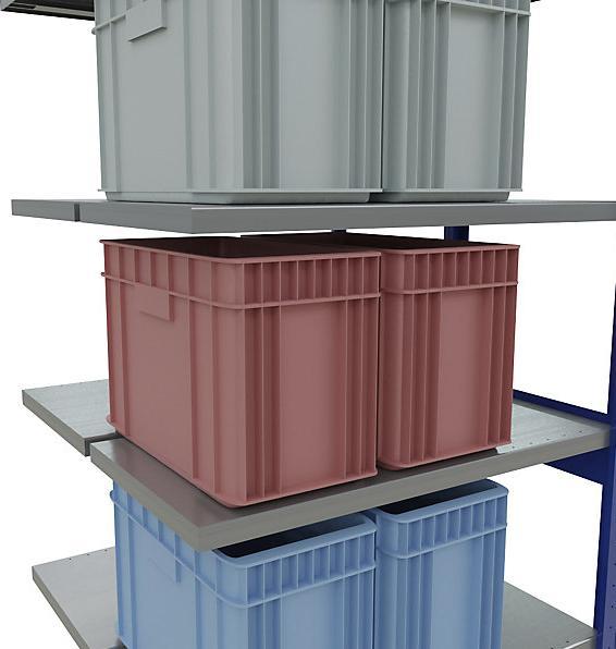 Actual product image eurokraft pro Boltless shelving, double row