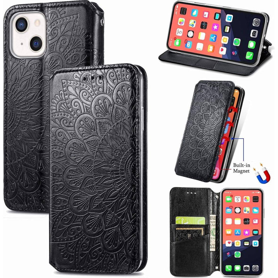 Thumbnail - König Design Hülle Handy Schutz für Apple iPhone 13 mini Case Cover Tasche Etuis Schwarz Neu (Apple iPhone 13 mini), Sma...