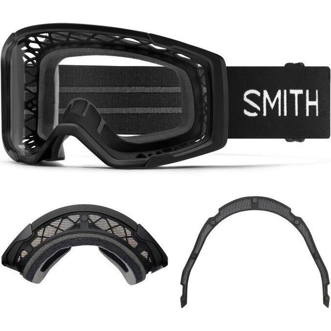 Smith, Occhiali sportivi, Rhythm MTB + Dirt Screen - MTB Goggles, Trasparente, Nero
