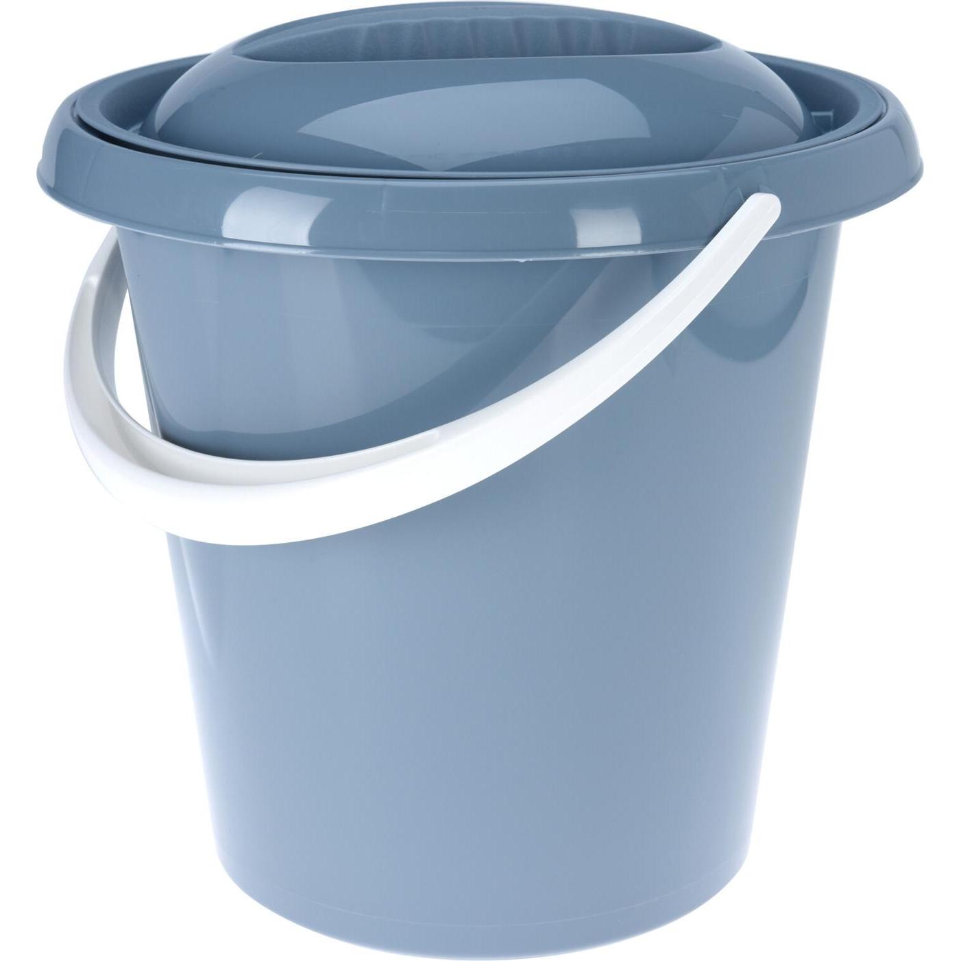 Thumbnail - Mojawo Windeleimer Abfalleimer Mülleimer Mülltonne Eimer Deckel 12 Liter