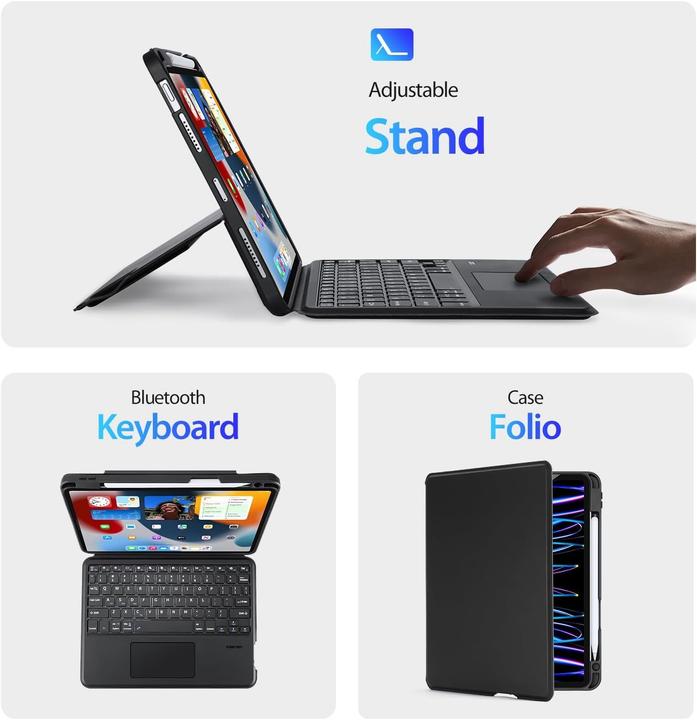 Image du produit Dux Ducis Étui pour clavier de la série DK (US, Apple iPad Air 2020, Apple iPad Pro 11 2020)