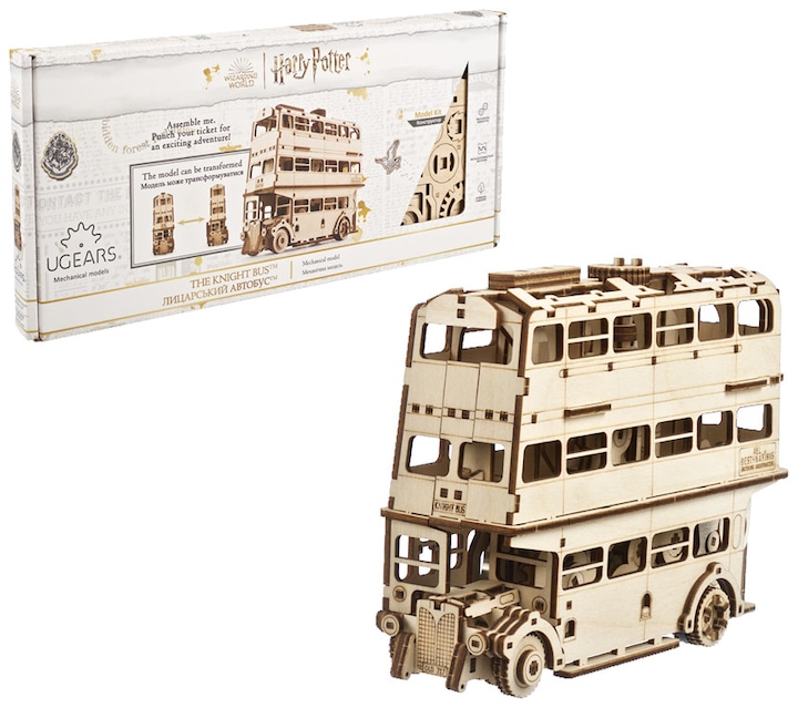 Actual product image Ugears Harry Potter Knight Bus