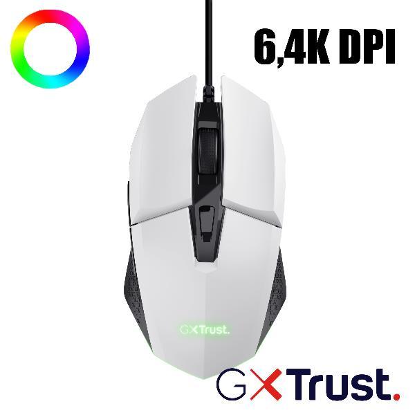 Actual product image Trust Gxt109w Felox Gaming Mouse White (Cable)
