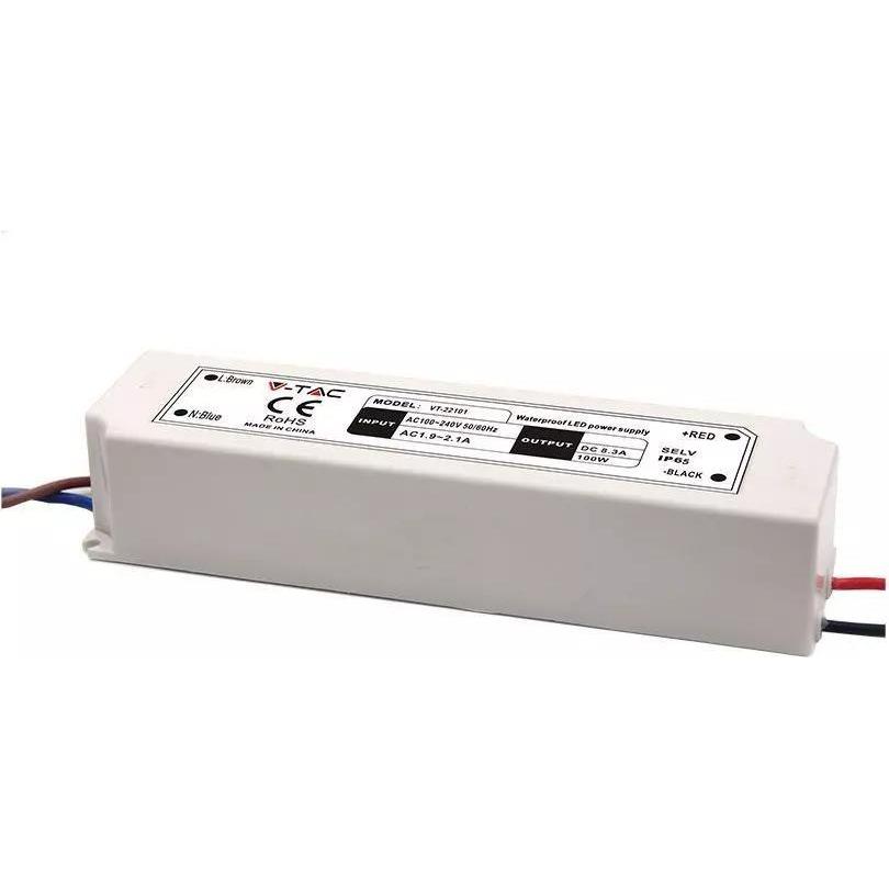 V-TAC, Zubehör Beleuchtung, Zasilacz LED 100W 12V 8.3A IP67 Hermetyczny Filtr EMI VT-22101