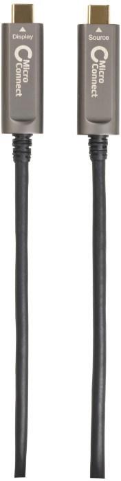 Actual product image MicroConnect USB3.1CC20OP USB Cable 20 m 3.2 Gen 1 (3.1 Gen 1) USB C Black (20 m, USB 3.2 Gen 2)