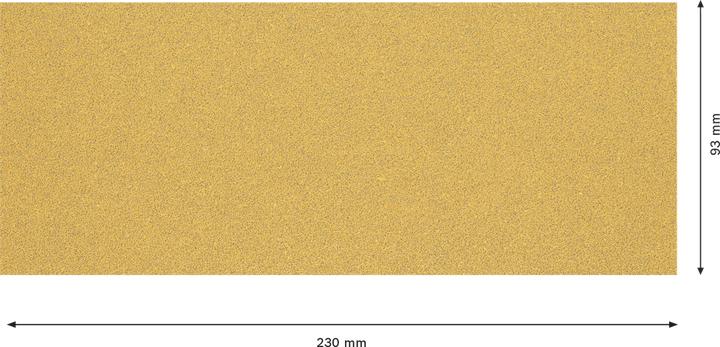 Produktbild Bosch Professional Zubehör EXPERT C470 Schleifpapier ohne Löcher für Schwingschleifer, 93 x 230 mm, G 60, 10-tlg. (60)