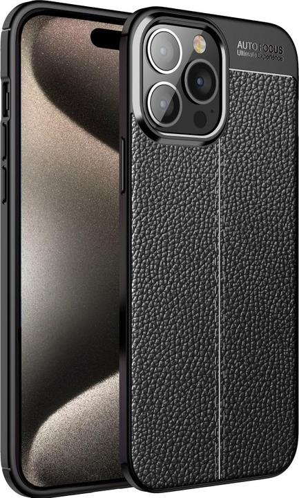 Produktbild Screenguard Apple iPhone 15 Pro Max Hülle Leather Design TPU Cover (Apple iPhone 15 Pro Max)