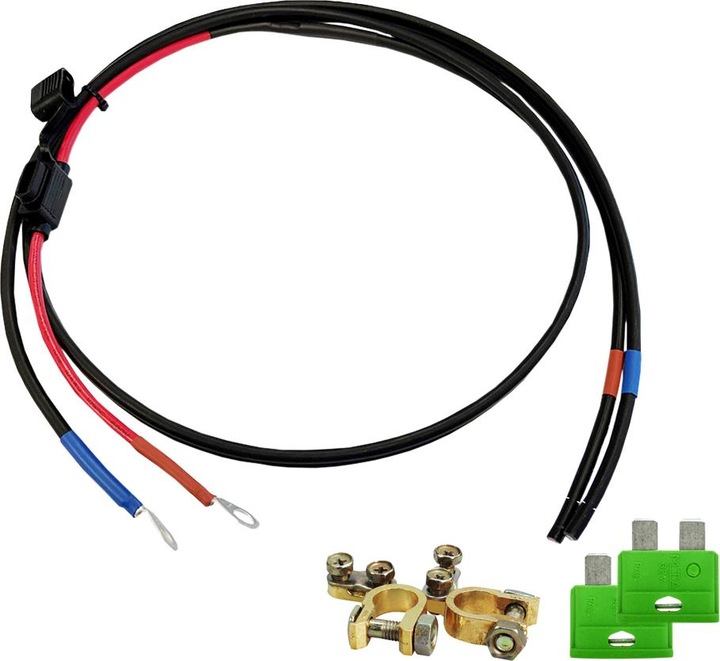 Produktbild Offgridtec 2,5m Batterieverbindungskabel 6mm² inkl. Flachsicherungshalter, Sicherung und Batteriepolklemmen