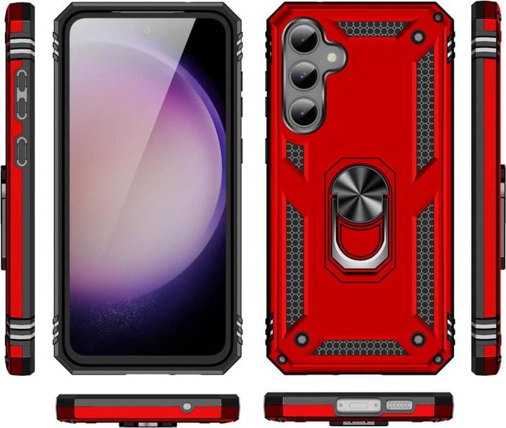 Actual product image Cover-Discount Galaxy S23 FE - Armor Case with kickstand black (Samsung Galaxy S23 FE)