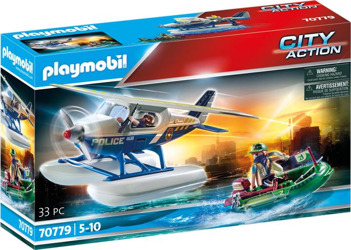 Playmobil Avion de la police : poursuite de contrebandiers (70779, Playmobil City Action)