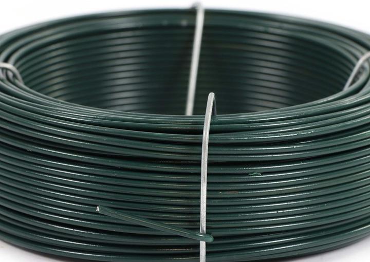 Produktbild Wiltec Gartendraht grün Ø1,6mm Bindedraht 50m Stahl verzinkt PVC Pflanzendraht (50 m)