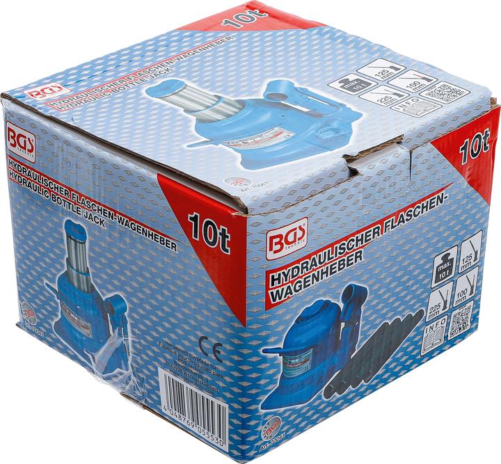 Actual product image BGS Hydraulic Bottle Jack | extra flat | 10 t