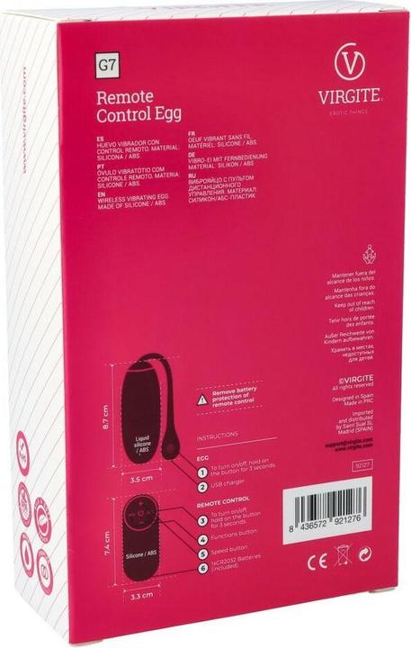 Actual product image Virgite Remote Control Egg G7