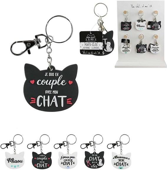 Sombo Schlüsselanhänger Katze PVC