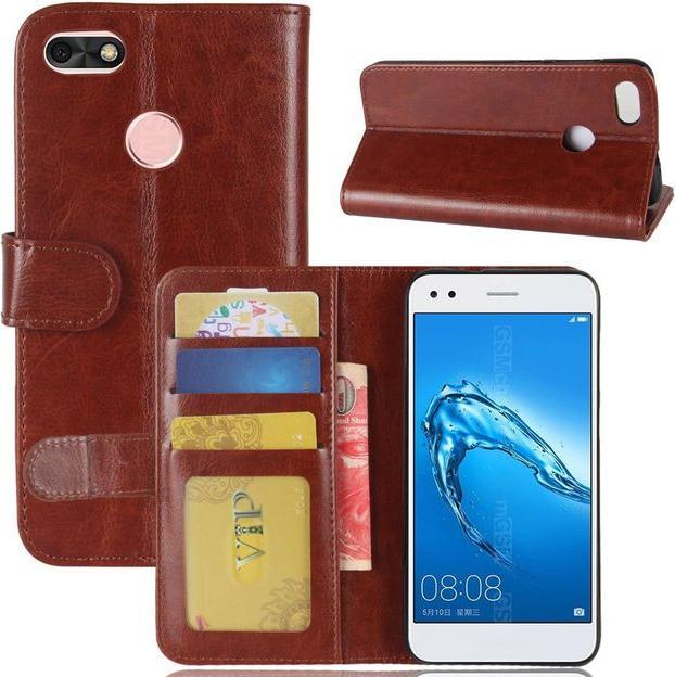 Actual product image MU Classic Crazy Horse Leather Cover (Huawei Y6 Pro (2017))