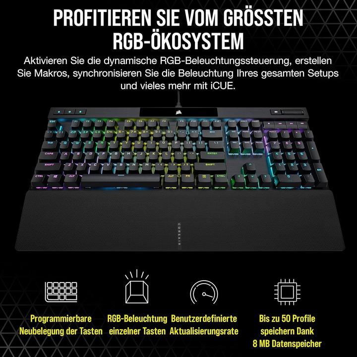 Produktbild Corsair K70 RGB Pro (DE, Kabelgebunden)