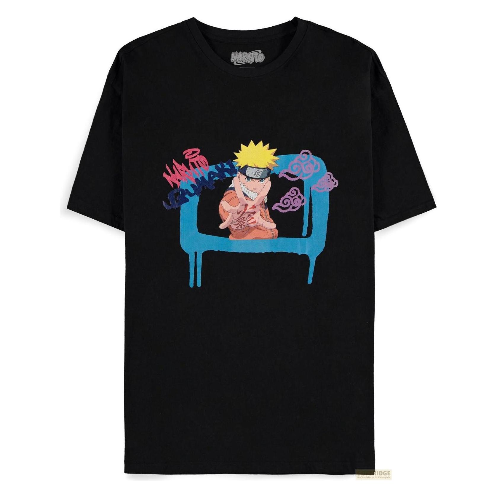 Difuzed, Herren, Shirts, Naruto - Graffiti Square - T-shirt Homme (S), Schwarz, (S)