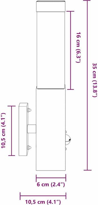 Actual product image vidaXL Aussenbeleuchtung (E27, IP44)