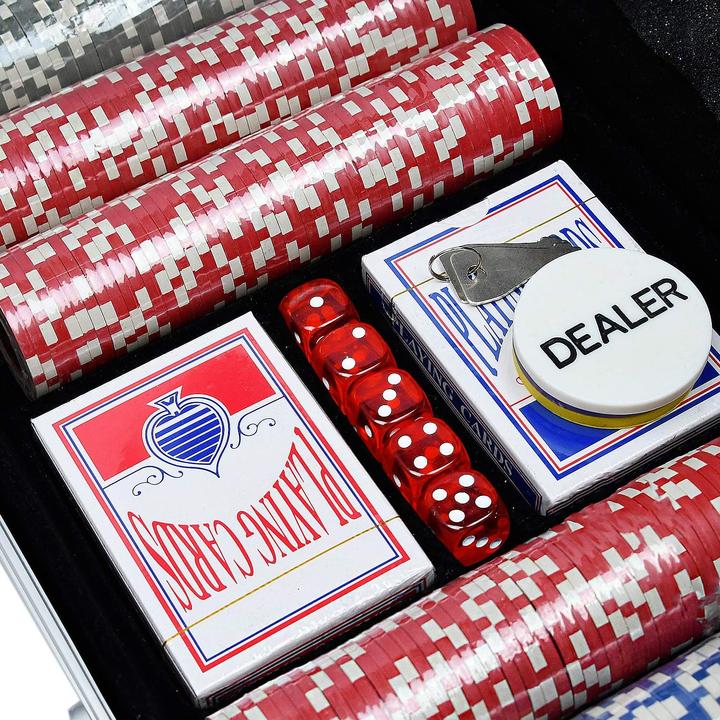 Immagine prodotto Uisebrt Pokerkoffer Set mit 500 Chips