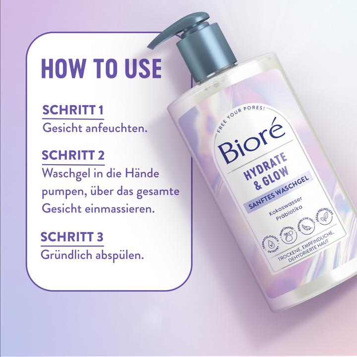 Actual product image Bioré Hydrate & Glow (Gel, 200 ml)