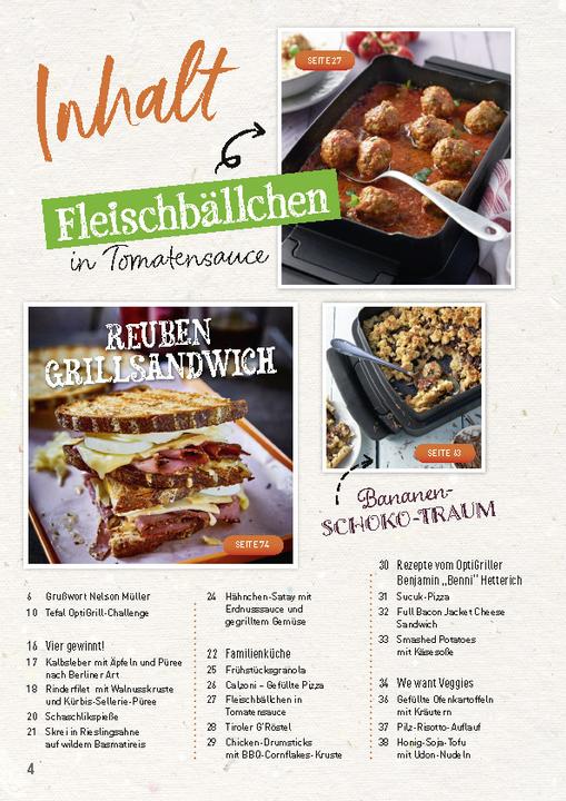 Immagine prodotto Tefal OptiGrill Magazin Heft Nr. 1-2024 So leicht geht lecker (Tedesco, 2024)