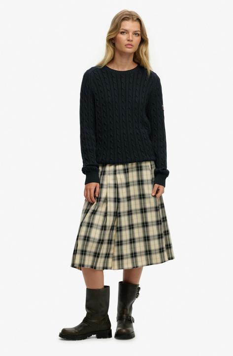 Produktbild Superdry Karierte plissierte Damenrock (M)