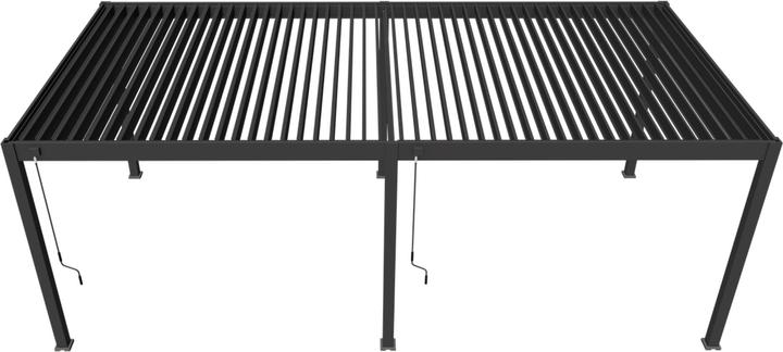 Produktbild Weide Pergola Deluxe Plus 3.6x7.2m mit Lamellendach Anthrazit (360 cm, 720 cm)