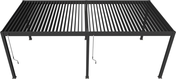 Actual product image Weide Pergola Deluxe Plus 3.6x7.2m with slatted roof anthracite (360 cm, 720 cm)